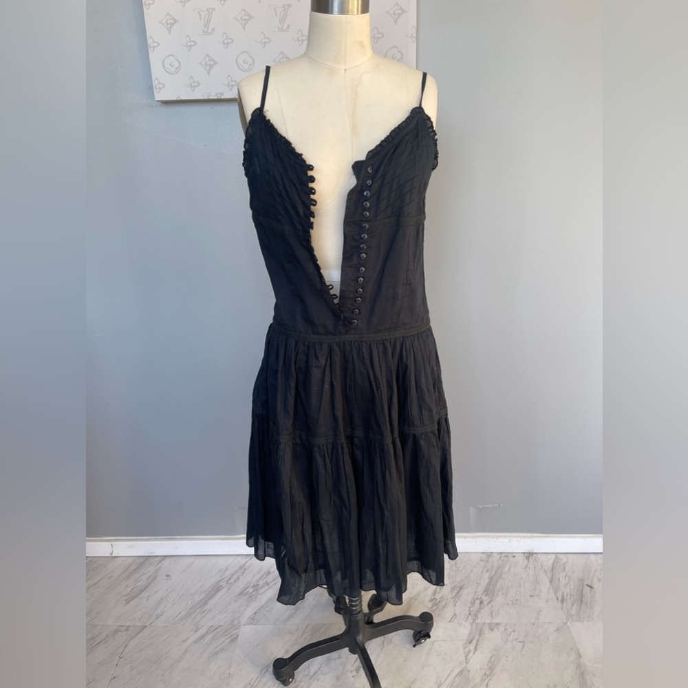 Tres Chic - black midi dress size S